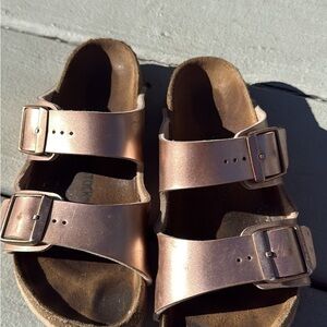 Birkenstock Kids Rose Gold Sandals